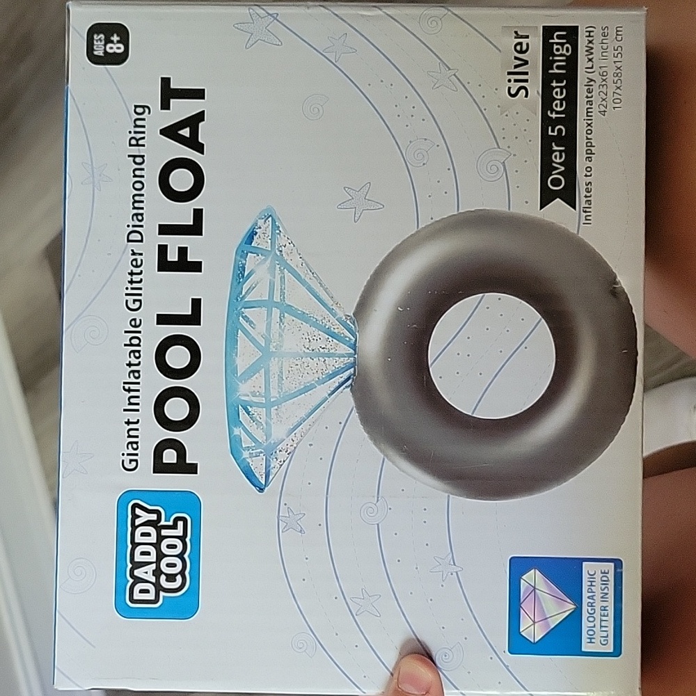 Giant diamond ring pool float
